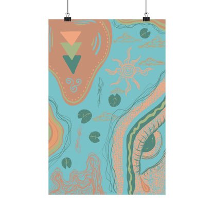Bohemian Matte Vertical Posters, Wall Art Decor, Home Decoration, Gift for Art Lovers, Aesthetic Room Decor, Unique Wall Art