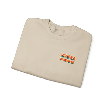 Funky Fish Crewneck Sweatshirt - Zen Frog Cozy & Calm Vibes for All, Perfect Gift for Nature Lovers, Relaxation, and Casual Wear