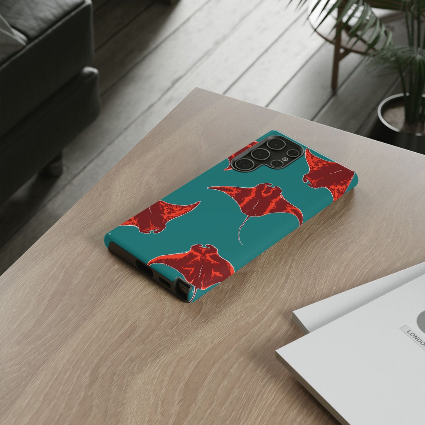 Manta Ray Phone Case, Tropical Phone Cover, Ocean Vibe Accessories, Summer Gift Idea, Marine Animal Merchandise