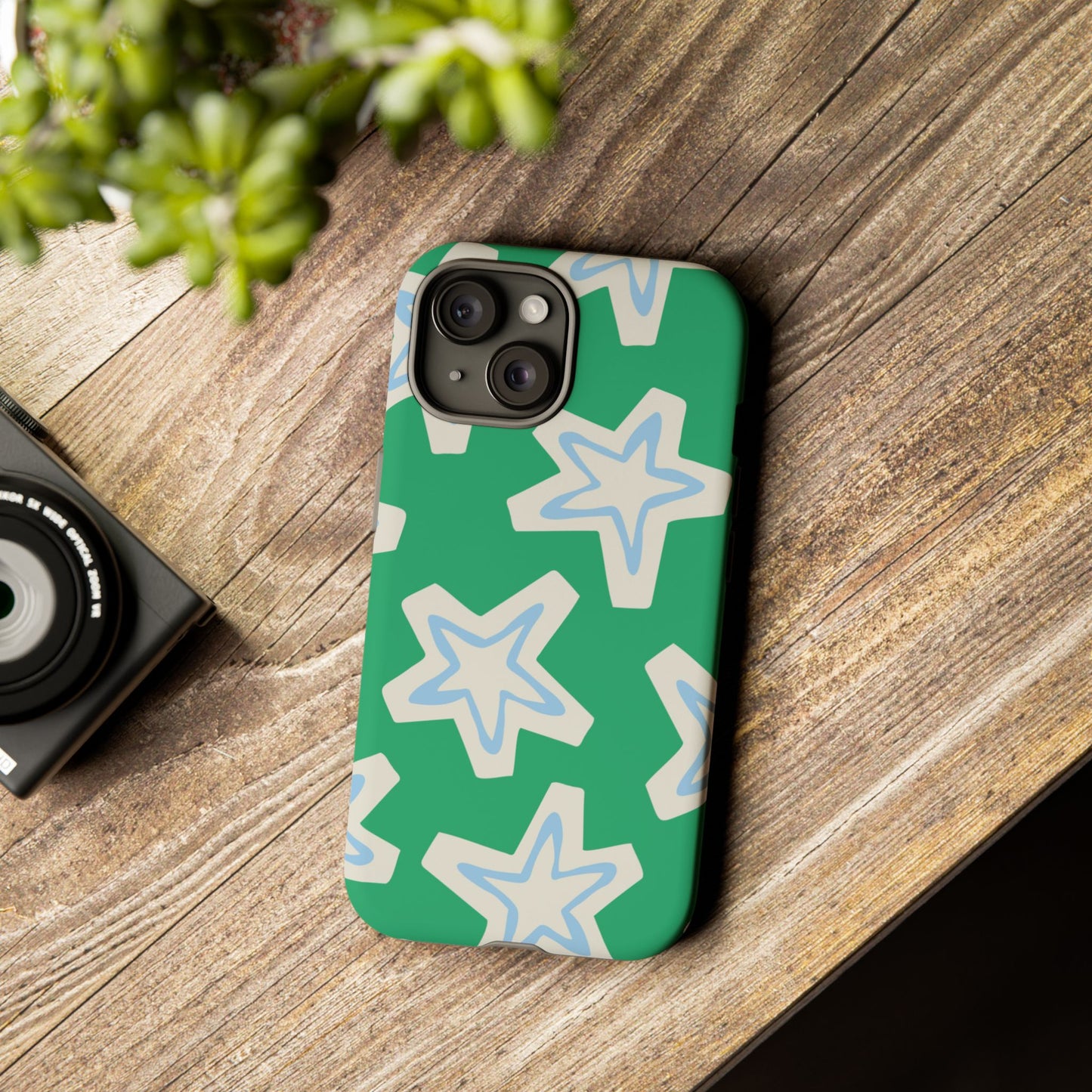 Retro Star Pattern Phone Case | Tough Cases, Colorful Cover for Phones, Phone Accessories, Gift for Her, Trendy Cases