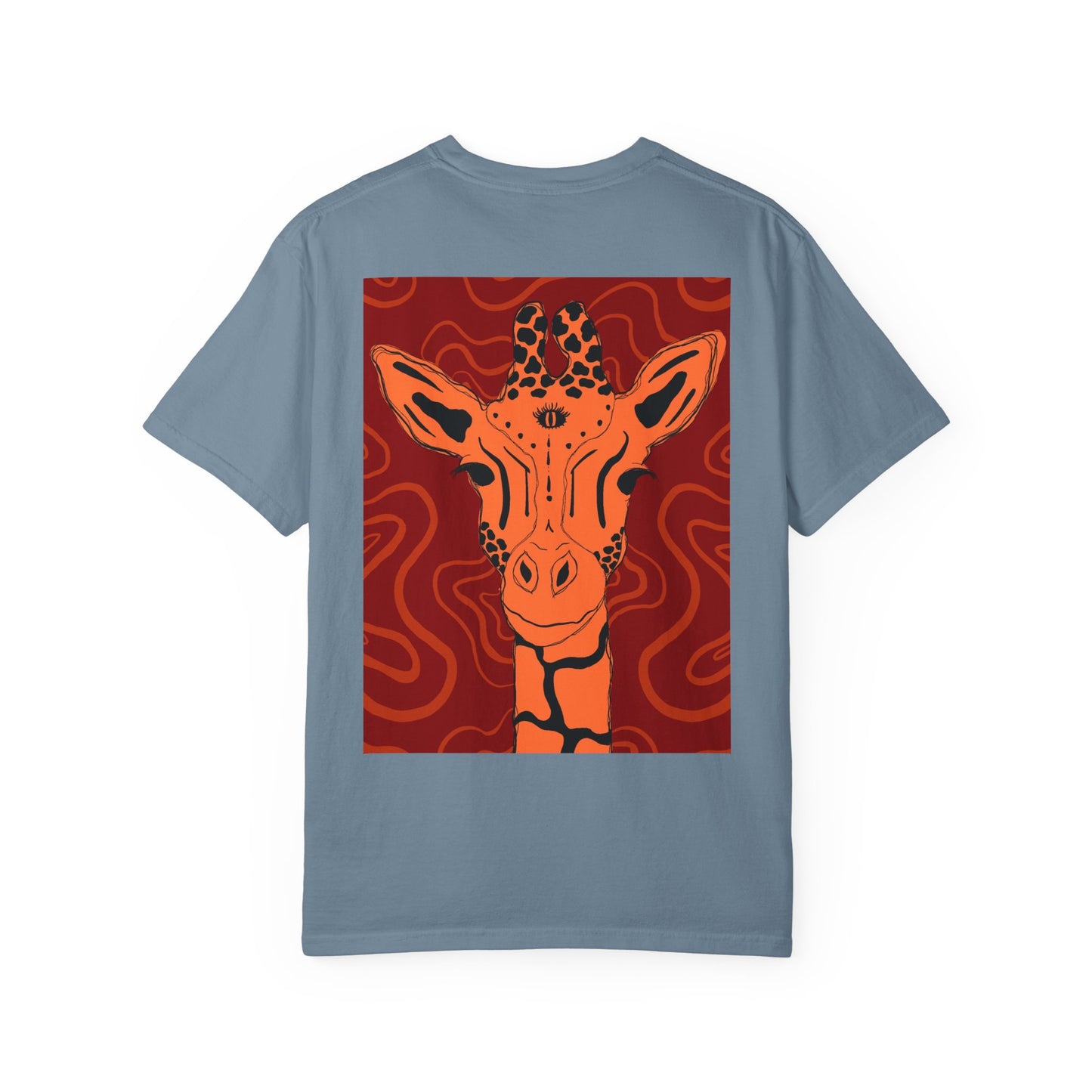 Vibrant Giraffe Graphic Tee, Unisex T-shirt, Gift for Animal Lovers, Casual Wear, Nature-Themed Apparel, Unique Graphic Shirt