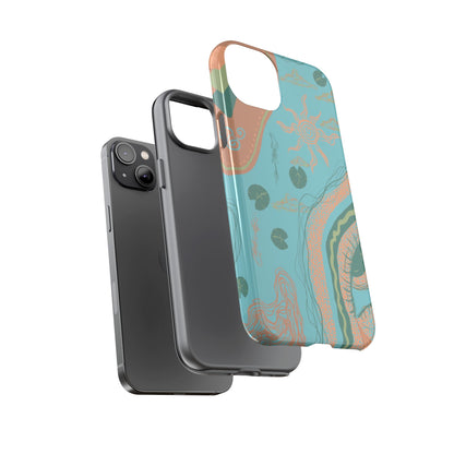 Whimsical Phone Case with Artistic Ocean Design, Floral Phone Cover, Unique Gift for Nature Lovers, Eco-Friendly Cell Accessories, [...]