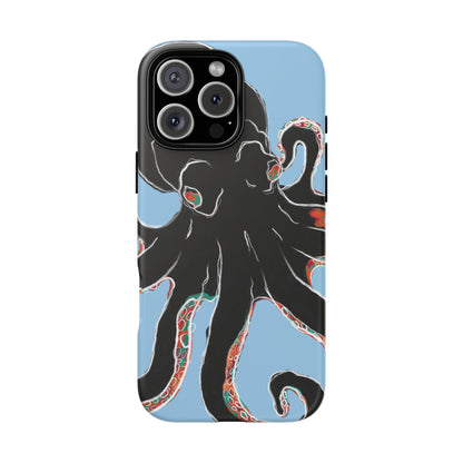 Octopus Tough Phone Case, Sea Creature Design, Ocean Lover Gift, Unique Phone Cover, Underwater Artwork