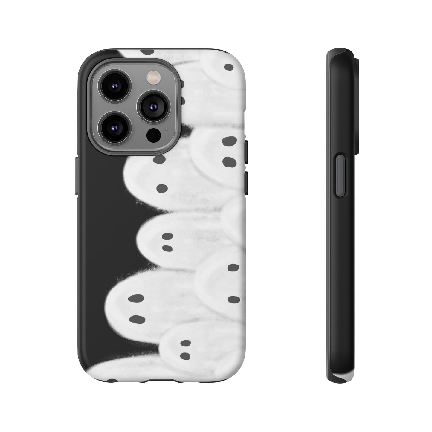 Painted Ghosts Phone Case | Ghostly Tough Phone Case for Spooky Style, Halloween Gift, Phone Cover, Ghost Theme, Unique Accessory, Spooky Season, Viral Painted Ghosts Inspired Design
