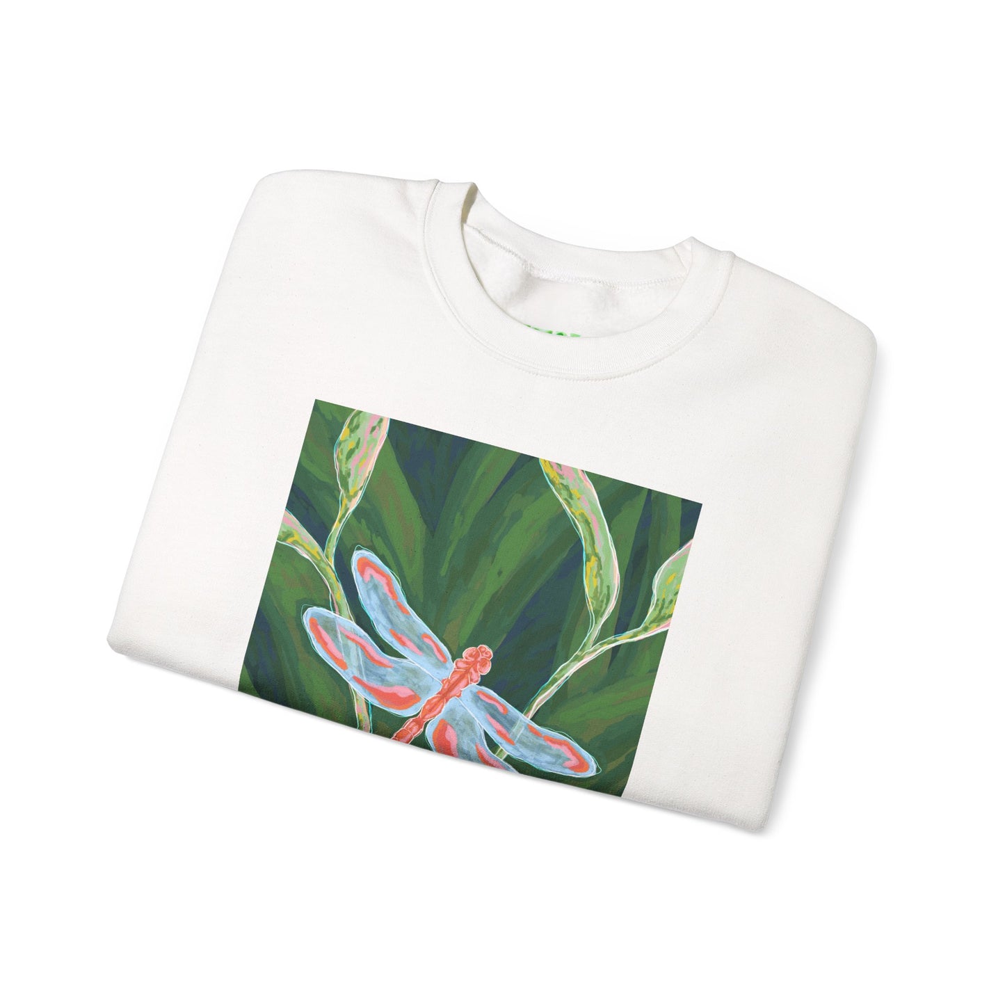 Dragonfly Artwork Sweatshirt, Cozy Graphic Crewneck, Nature-Inspired Gift, Casual Fashion, Unisex Fall Layering