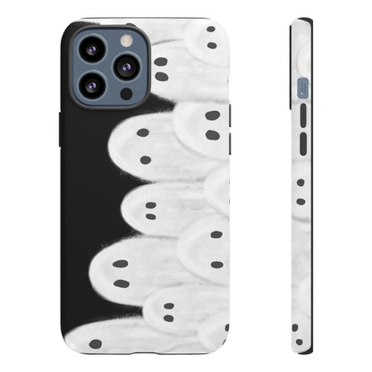 Painted Ghosts Phone Case | Ghostly Tough Phone Case for Spooky Style, Halloween Gift, Phone Cover, Ghost Theme, Unique Accessory, Spooky Season, Viral Painted Ghosts Inspired Design