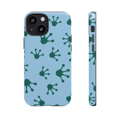 Frog Pattern Phone Case, Tough Cases for Nature Lovers, Unique Gift for Kids, Eco-Friendly Accessories, Stylish Cell Phone Cover, Cute Frog Print Pattern, Artsy Phone Cases