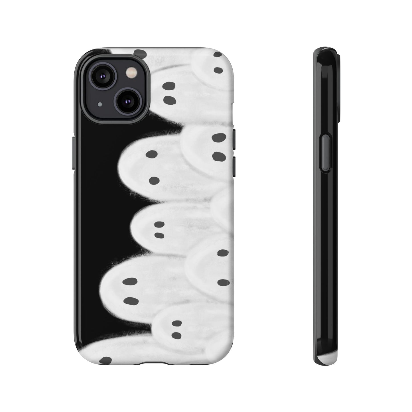 Painted Ghosts Phone Case | Ghostly Tough Phone Case for Spooky Style, Halloween Gift, Phone Cover, Ghost Theme, Unique Accessory, Spooky Season, Viral Painted Ghosts Inspired Design