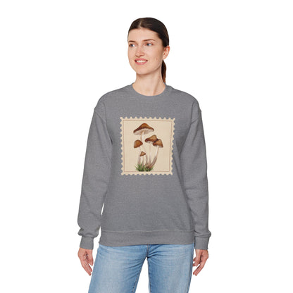 Mushroom Vibes Unisex Crewneck Sweatshirt - Cozy Fashion, Nature Lover Gift, Fall Outfit, Eco-Friendly Style, Perfect for Autumn, Artsy Sweatshirts, Premium, Nature-inspired Crewnecks