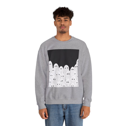 Painted Ghosts Crewneck | Cozy Sweatshirt, Perfect for Halloween, Fall, and Spooky Season