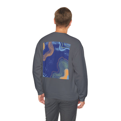Vibrant Unisex Crewneck Sweatshirt, Cozy Sweatshirt for All Seasons, Casual Wear, Art-Inspired Gift, Spring Fashion, Unisex Apparel