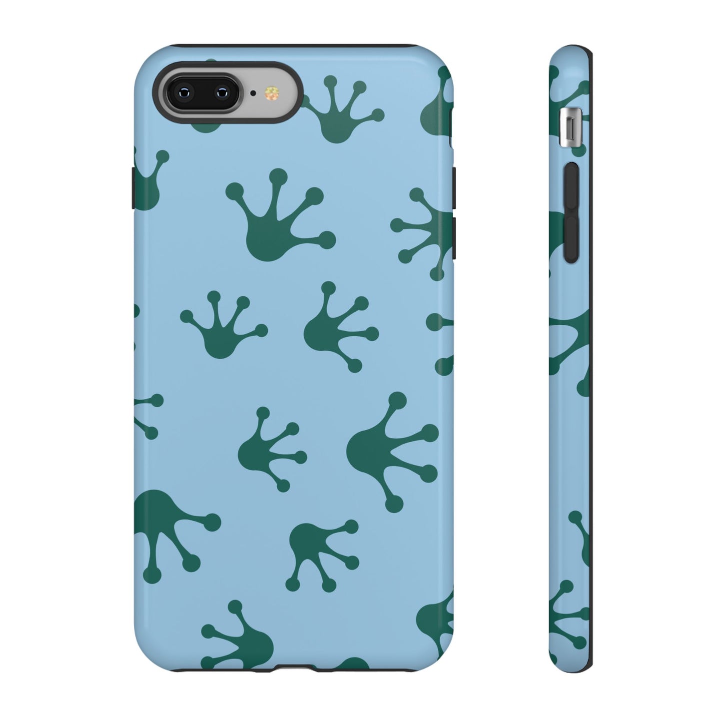 Frog Pattern Phone Case, Tough Cases for Nature Lovers, Unique Gift for Kids, Eco-Friendly Accessories, Stylish Cell Phone Cover, Cute Frog Print Pattern, Artsy Phone Cases