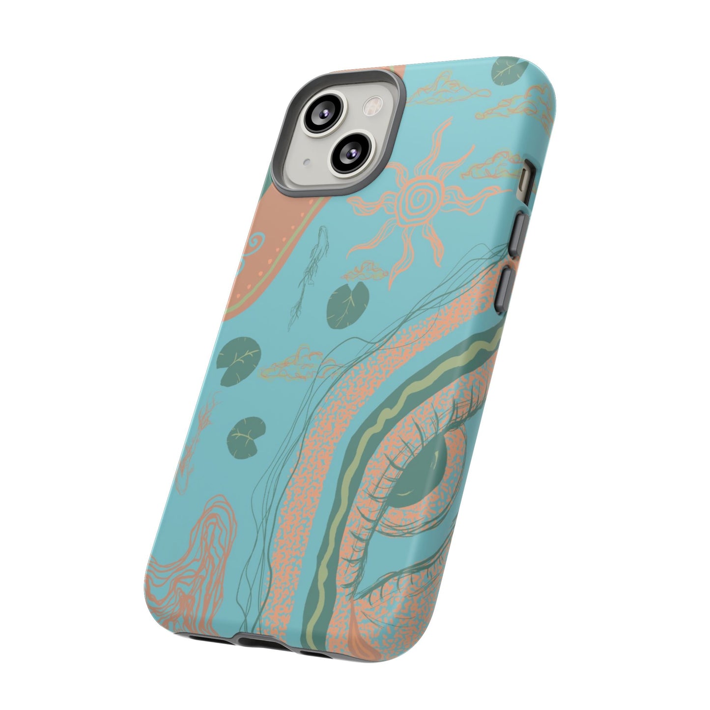 Whimsical Phone Case with Artistic Ocean Design, Floral Phone Cover, Unique Gift for Nature Lovers, Eco-Friendly Cell Accessories, [...]