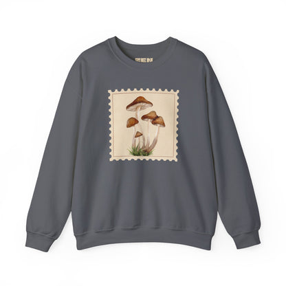 Mushroom Vibes Unisex Crewneck Sweatshirt - Cozy Fashion, Nature Lover Gift, Fall Outfit, Eco-Friendly Style, Perfect for Autumn, Artsy Sweatshirts, Premium, Nature-inspired Crewnecks
