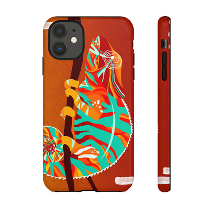 Chameleon Phone Case - Vibrant Artistic Design, Tough Cases for Animal Lovers, Unique Gift, Eco-Friendly Protection