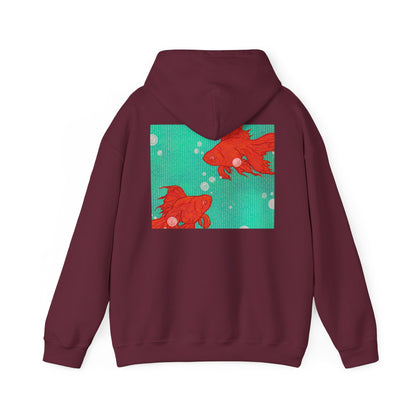 Colorful Goldfish Hoodie, Unisex Sweatshirt, Cozy Everyday Wear, Perfect for Gifts, Fun Fashion for Animal Lovers, Vibrant Pullover