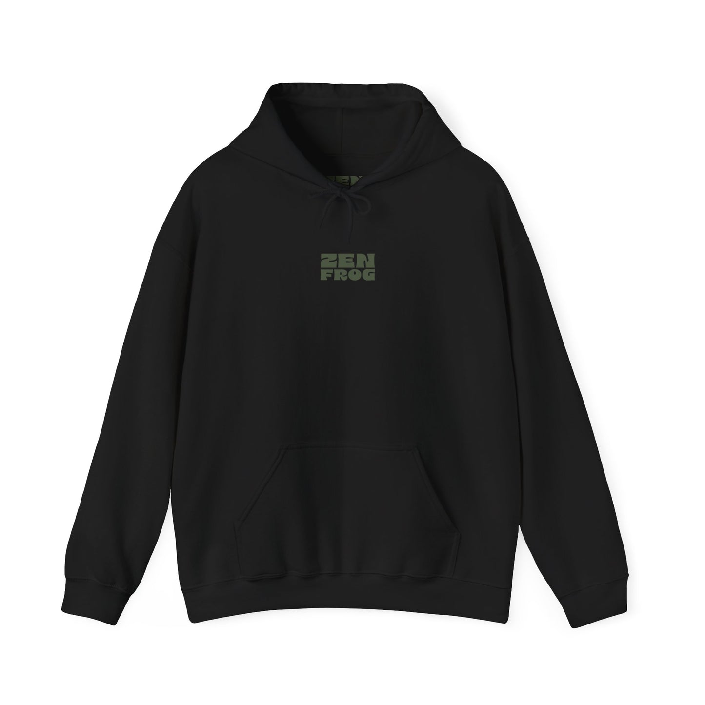 Zen Frog Unisex Hoodie | Relaxed Fashion, Cozy Sweatshirt, Unique Gift, Chill Vibes, Spring and Summer Style