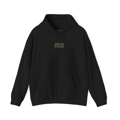 Zen Frog Unisex Hoodie | Relaxed Fashion, Cozy Sweatshirt, Unique Gift, Chill Vibes, Spring and Summer Style
