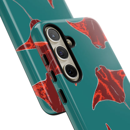 Manta Ray Phone Case, Tropical Phone Cover, Ocean Vibe Accessories, Summer Gift Idea, Marine Animal Merchandise