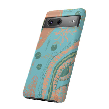 Whimsical Phone Case with Artistic Ocean Design, Floral Phone Cover, Unique Gift for Nature Lovers, Eco-Friendly Cell Accessories, [...]