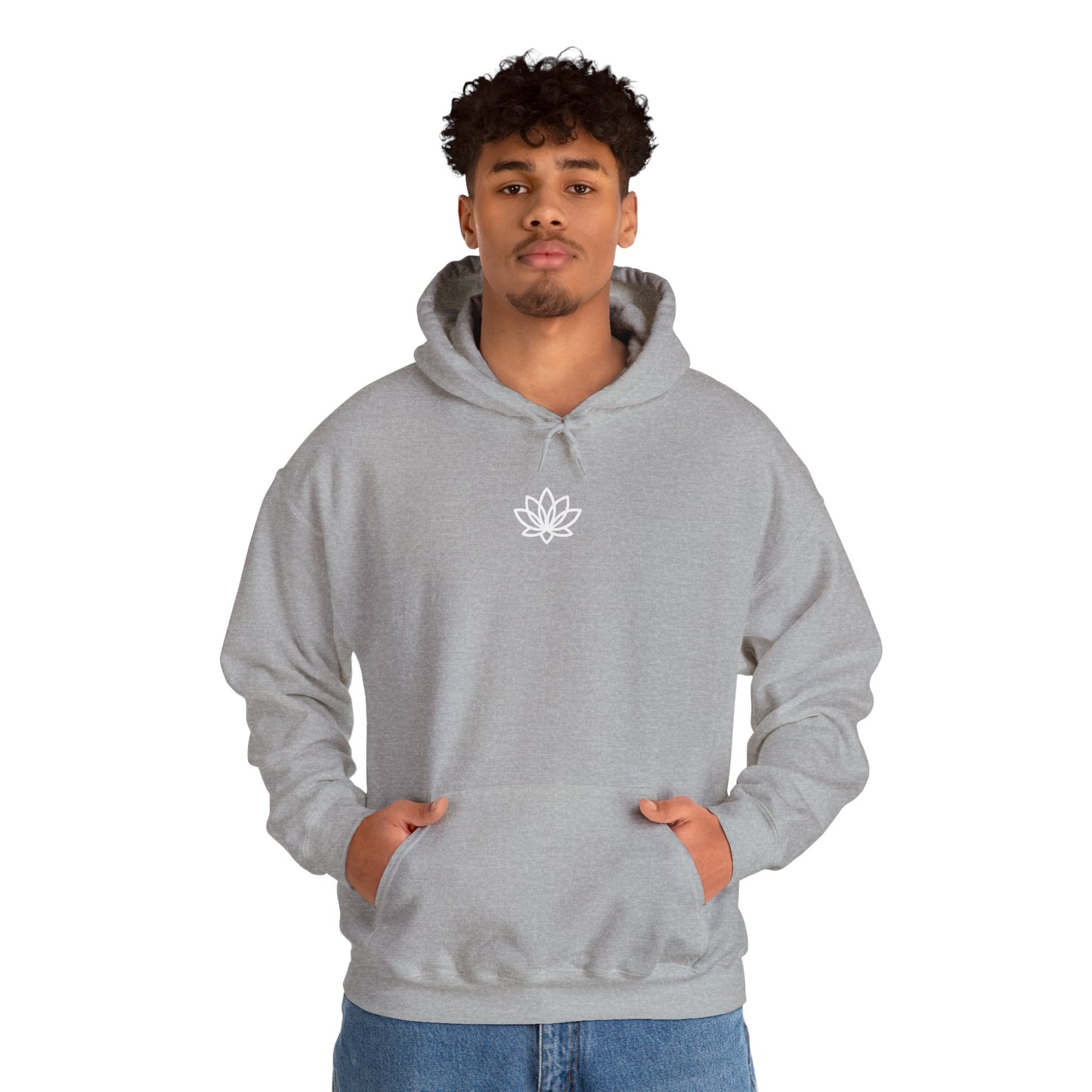 Lotus Flower Unisex Hoodie: Cozy Sweatshirt, Gift for Yoga Lovers, Meditation Apparel, Casual Streetwear, Nature-Inspired Wear, Artsy Collage, Cool Crewnecks