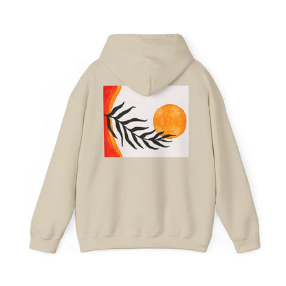 Lotus and Sunset Unisex Hoodie - Cozy Gift for Mindfulness, Meditation, or Nature Lovers, Perfect for Fall and Winter