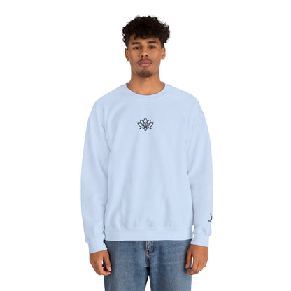 Lotus Flower Unisex Crewneck Sweatshirt, Cozy Sweatshirt, Flower Sweatshirt, Gift for Her, Casual Wear, Spring Fashion