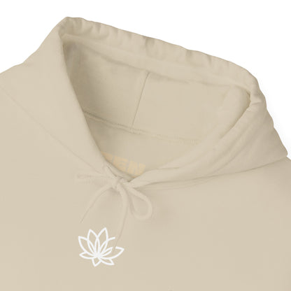 Lotus Flower Unisex Hoodie: Cozy Sweatshirt, Gift for Yoga Lovers, Meditation Apparel, Casual Streetwear, Nature-Inspired Wear, Artsy Collage, Cool Crewnecks