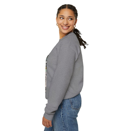 Vibrant Art Sweatshirt for Creatives, Cozy Fall Layering, Gift for Artists, Unique Graphic Pullovers, Casual Everyday Wear, Abstract, Vintage, Collage, Crewneck, Cool Hoodies