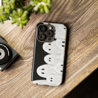 Painted Ghosts Phone Case | Ghostly Tough Phone Case for Spooky Style, Halloween Gift, Phone Cover, Ghost Theme, Unique Accessory, Spooky Season, Viral Painted Ghosts Inspired Design