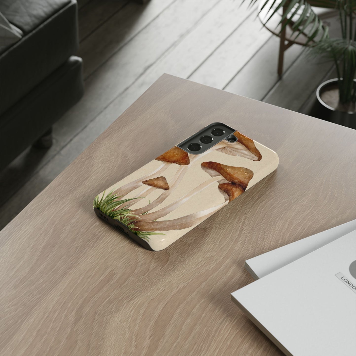 Mushroom Phone Case - Nature Lover, Eco-Friendly Gift, Cute Cell Phone Cover, Aesthetic Tech Accessory, Unique Fall Decor, Artsy Phone Cases, Cute, Gift for Her, Nature-inspired Designs, Durable Cases
