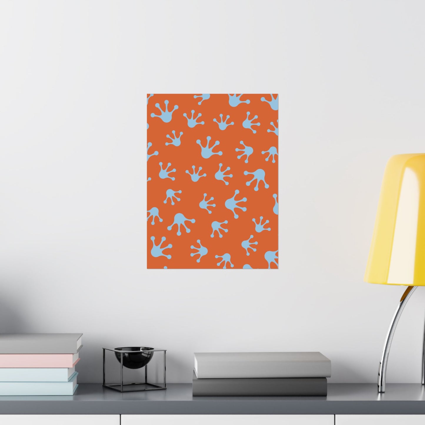 Funky Frog Splash Art Print, Kids Room Decor, Whimsical Wall Art, Nature Inspired Decor, Playful Home Touches