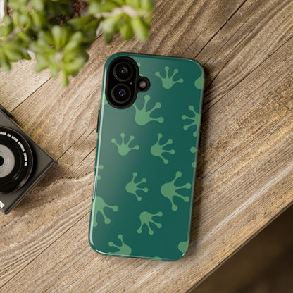 Frog Print Phone Case, Nature Lover Gift, Eco-Friendly Cover, Fun Green Design, Unique Frog Accessories