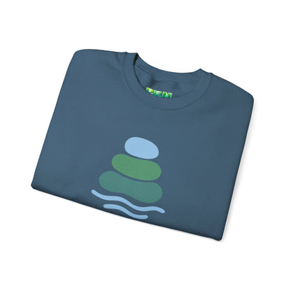 Serene Balance Crewneck Sweatshirt, Cozy Layering Piece, Casual Everyday Wear, Ideal for Relaxation, Gift for Mindfulness Enthusiasts