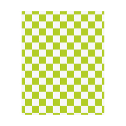 Green Checkerboard Wall Art Prints, Modern Home Decor, Minimalist Room Styling, Artistic Gifts for Any Occasion, Chic Decorative Posters