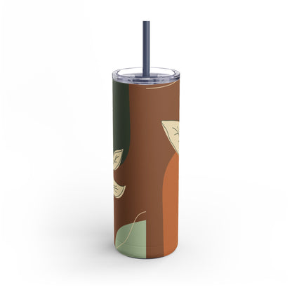 Autumn Leaves Tumbler, Fall Travel Mug, Eco-Friendly Drinkware, Perfect for Gifts, Seasonal Decor, 20oz Skinny Cup