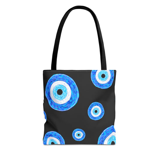 Evil Eye Tote Bag, Eco-Friendly Shopper, Bohemian Style Handbag, Perfect Gift for Her, Beach Bag, Protection Charm Tote