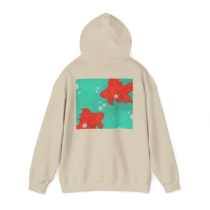 Colorful Goldfish Hoodie, Unisex Sweatshirt, Cozy Everyday Wear, Perfect for Gifts, Fun Fashion for Animal Lovers, Vibrant Pullover