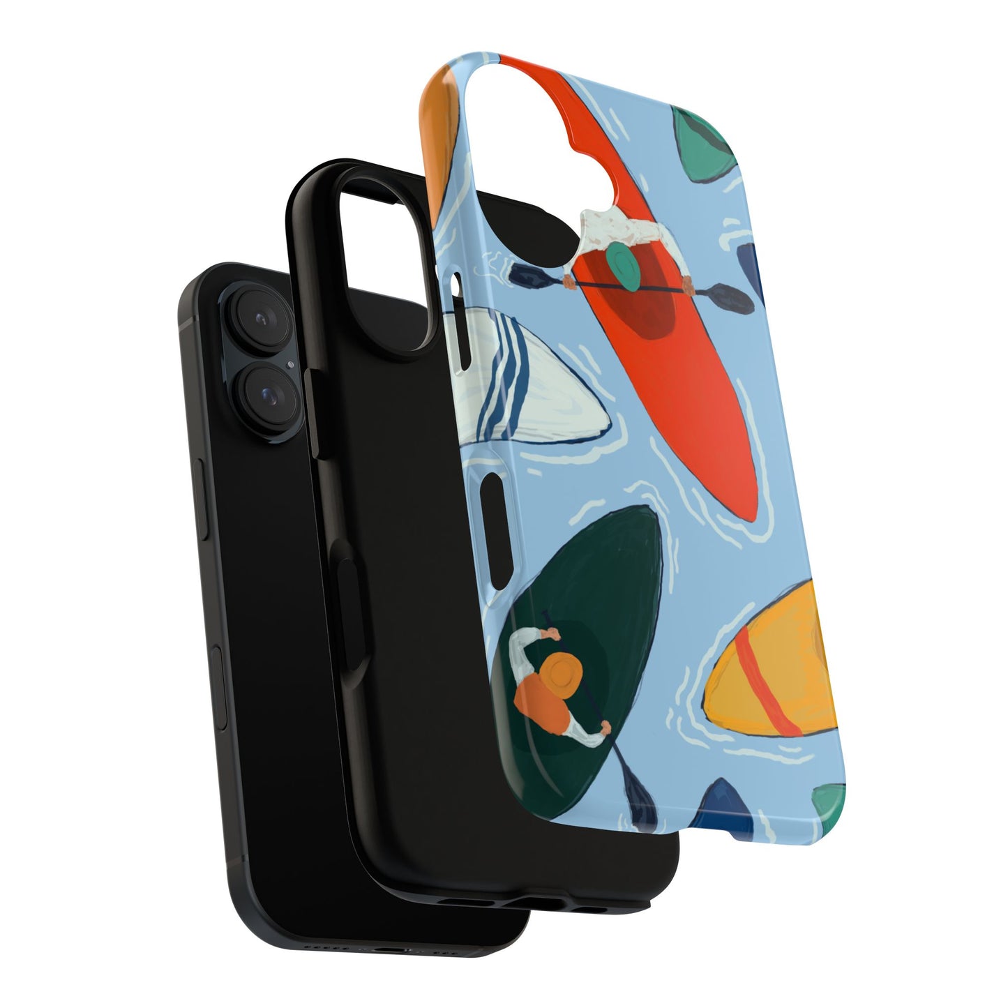 Kayak Phone Case - Tough Cases for Outdoor Enthusiasts, Birthday Gifts, Adventure Gear, Kayaking Accessories, Nature Lover Decor, Artsy Phone Cases