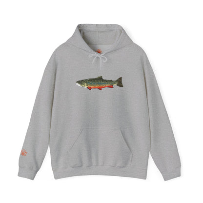 Trout Design Heavy Blend Hoodie, Fishing Gift, Outdoor Apparel, Comfortable Sweatshirt, Unisex Hoodie, Casual Fishing Wear
