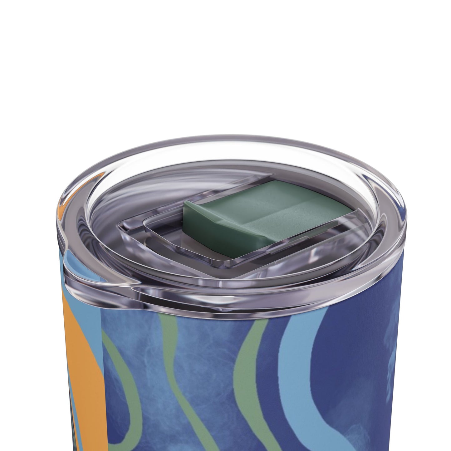 Boho Abstract Art Tumbler, 20oz Skinny Travel Mug, Stylish Drinkware for Camping, Gifts for Her, Home Decor
