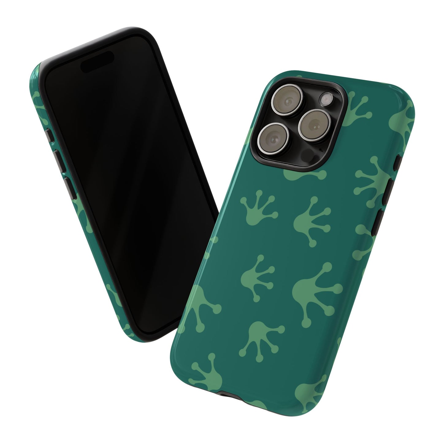 Frog Print Phone Case, Nature Lover Gift, Eco-Friendly Cover, Fun Green Design, Unique Frog Accessories