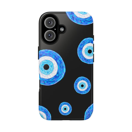 Evil Eye Phone Case, Trendy Phone Cover, Protective Case, Unique Gift for Her, Boho Style Accessory, Spiritual Vibe