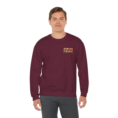 Funky Fish Crewneck Sweatshirt - Zen Frog Cozy & Calm Vibes for All, Perfect Gift for Nature Lovers, Relaxation, and Casual Wear