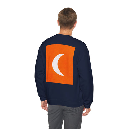 Zen Frog Crewneck Sweatshirt, Cozy Unisex Sweatshirt, Relaxed Fit Fashion, Perfect Gift for Friends, Everyday Style, Casual Wear, Simple Moon Design, Gift for Him, Gift for Her