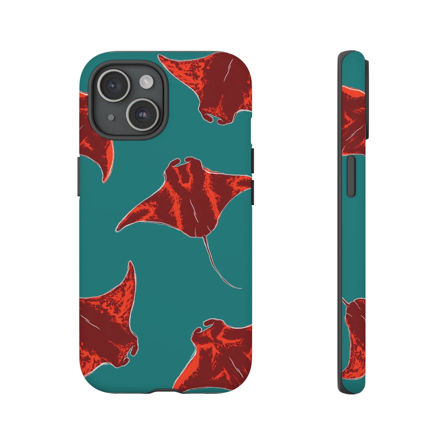 Manta Ray Phone Case, Tropical Phone Cover, Ocean Vibe Accessories, Summer Gift Idea, Marine Animal Merchandise