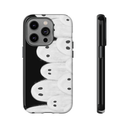 Painted Ghosts Phone Case | Ghostly Tough Phone Case for Spooky Style, Halloween Gift, Phone Cover, Ghost Theme, Unique Accessory, Spooky Season, Viral Painted Ghosts Inspired Design