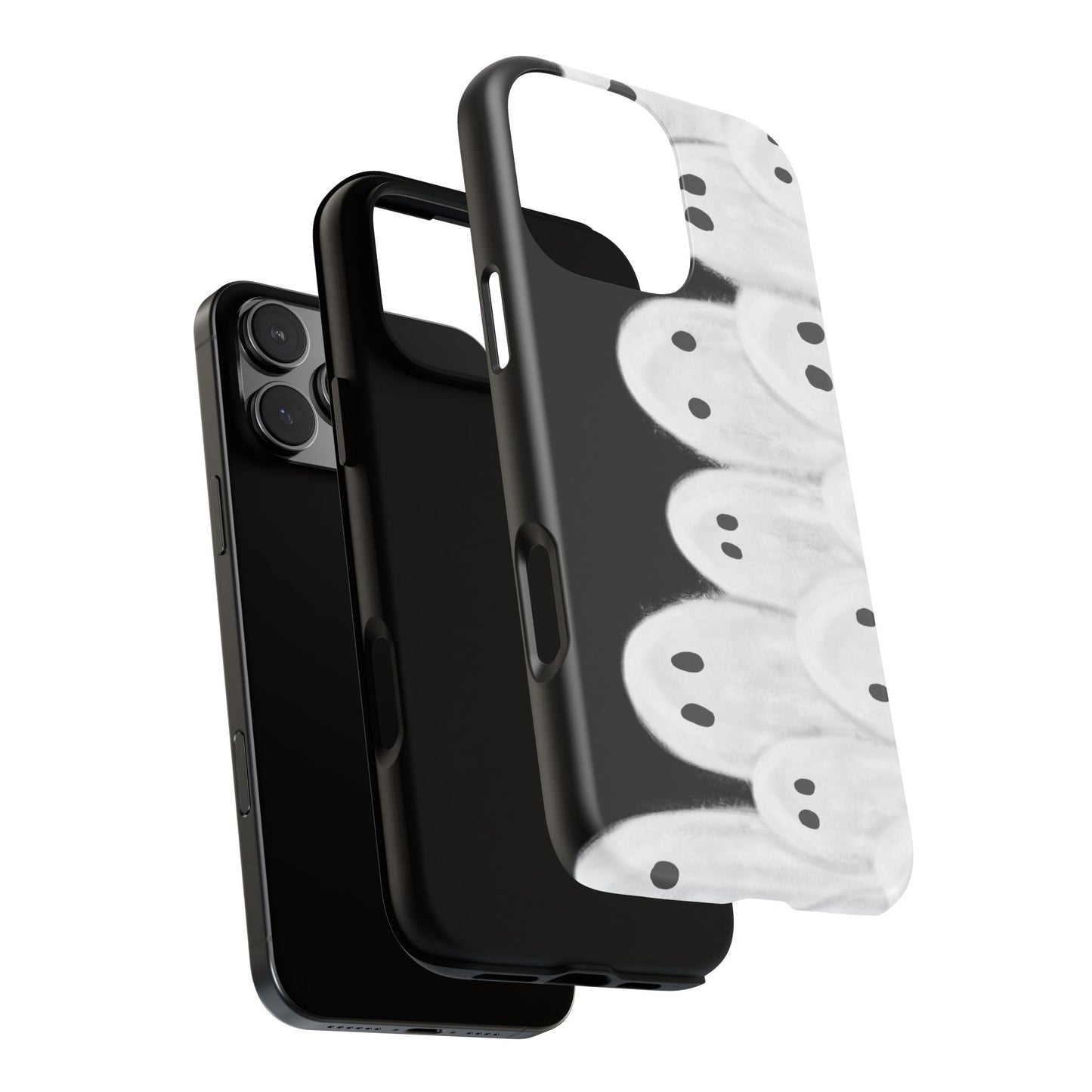 Painted Ghosts Phone Case | Ghostly Tough Phone Case for Spooky Style, Halloween Gift, Phone Cover, Ghost Theme, Unique Accessory, Spooky Season, Viral Painted Ghosts Inspired Design