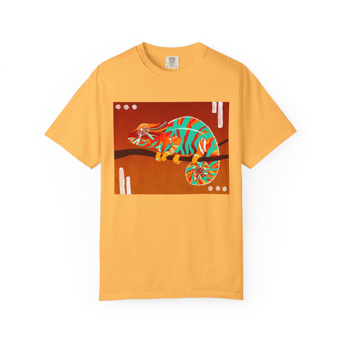 Vibrant Chameleon T-Shirt | Eco-friendly Fashion Tee, Unisex Graphic Tee, Animal Lover Shirt, Gift for Nature Enthusiasts