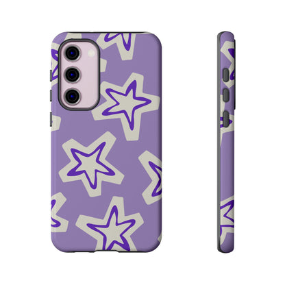 Starry Pattern Phone Case, Cute Star Design, Tough Phone Cover, Gifts for Her, Stylish Phone Accessory
